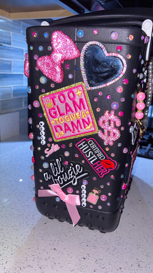 Black Luxe Medium Tote